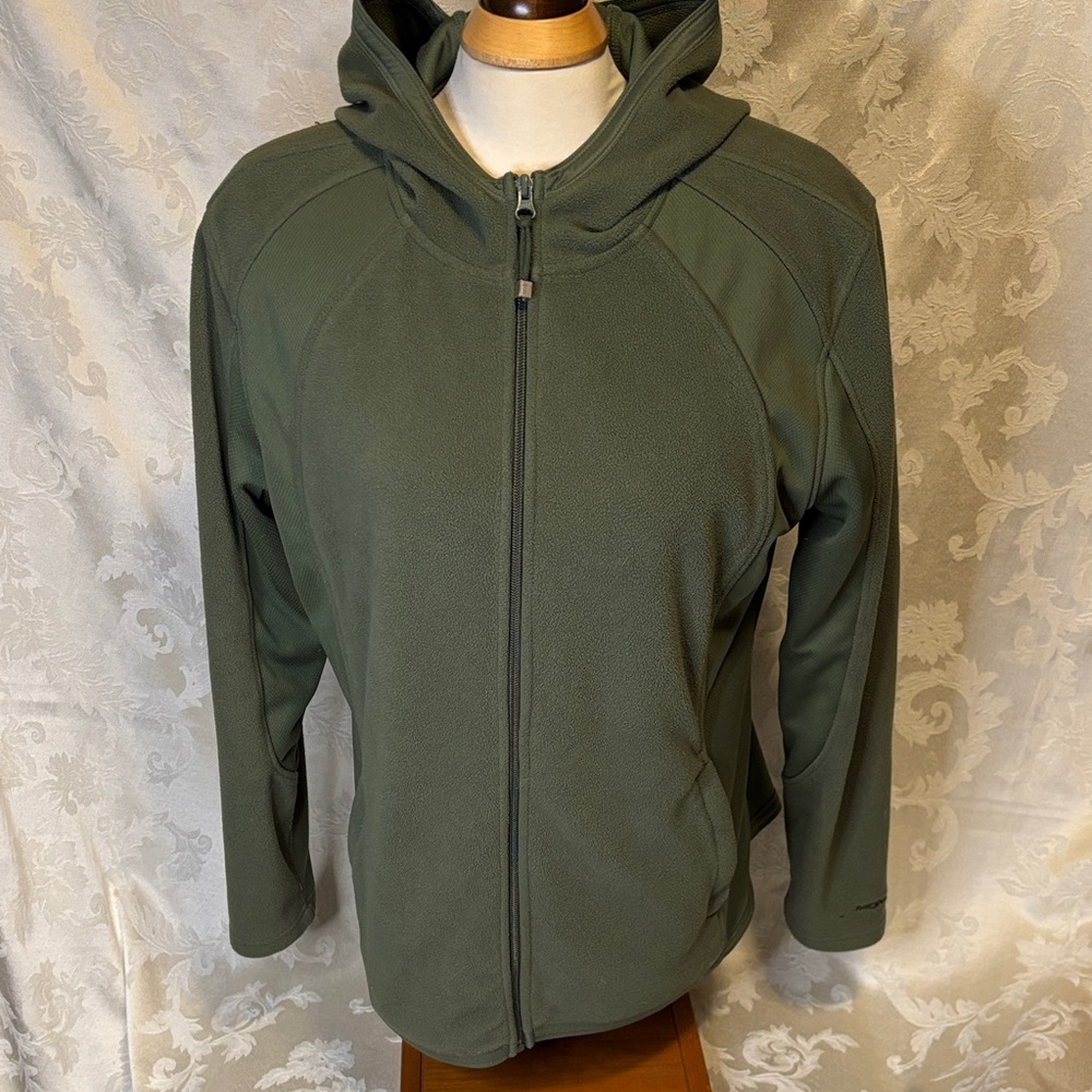 Ladies Olive Green Hoodie Jacket